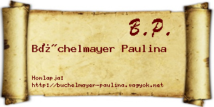 Büchelmayer Paulina névjegykártya